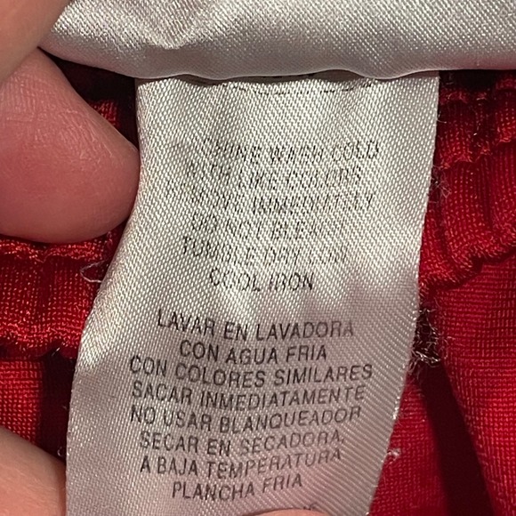 Adidas XXL Mens Track Pants Red Black Stripes Side Zipper Pockets Tear Away VTG - Picture 9 of 10